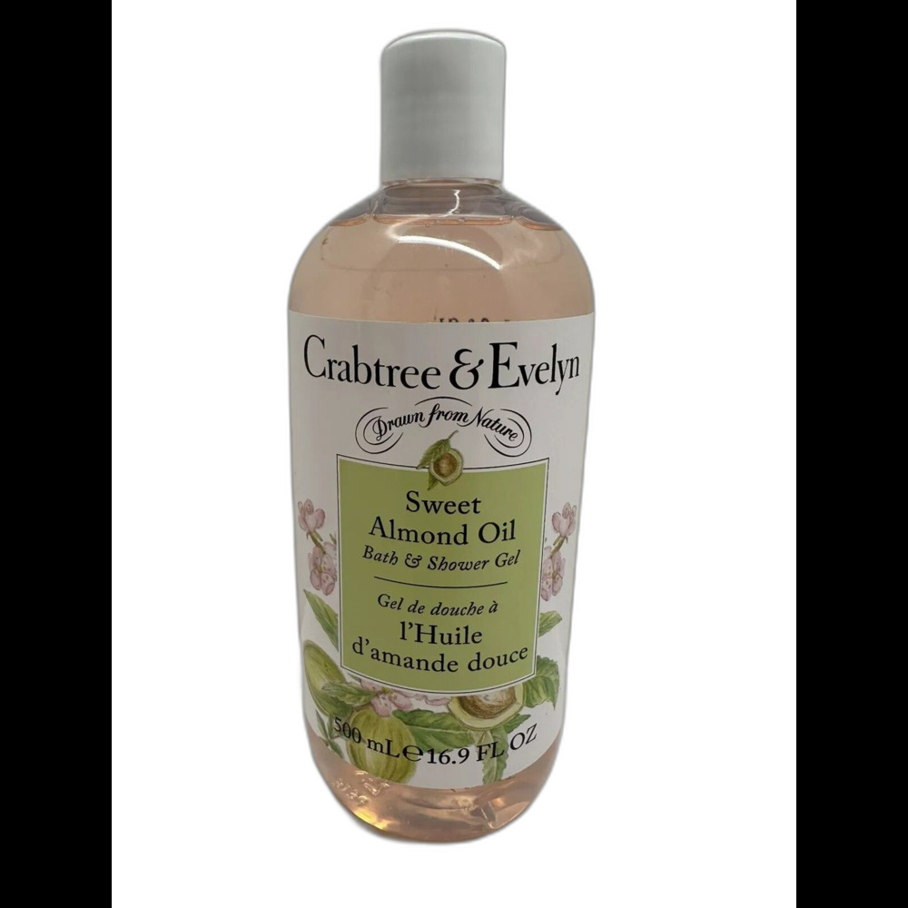 Crabtree & Evelyn Sweet Almond Oil Bath & Shower Gel 16.9 Oz Foaming Body Wash